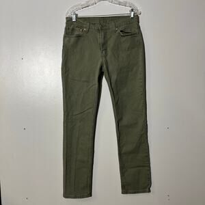 Levi’s 511 Slim Stretch Fit 5 Pocket Washed Green Casual Jeans Men’s Size 33x32